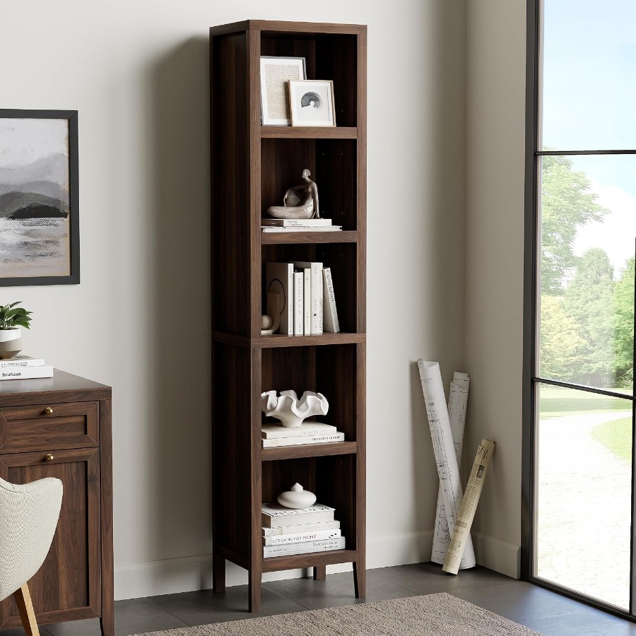 Bookshelf - 71 مكتبة رفيعة وطويلة، رف كتب