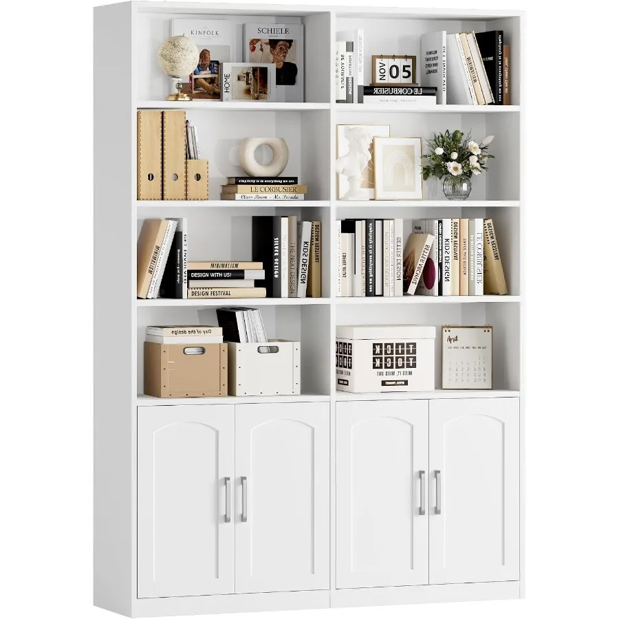 Bookshelf - رف كتب وخزانة كتب مع أبواب
