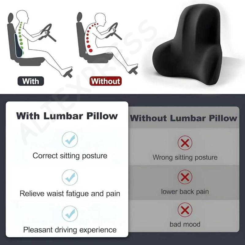 [جي] وسادة دعم أسفل الظهر للسي - مراجعة Office Chair Cushion وسعره