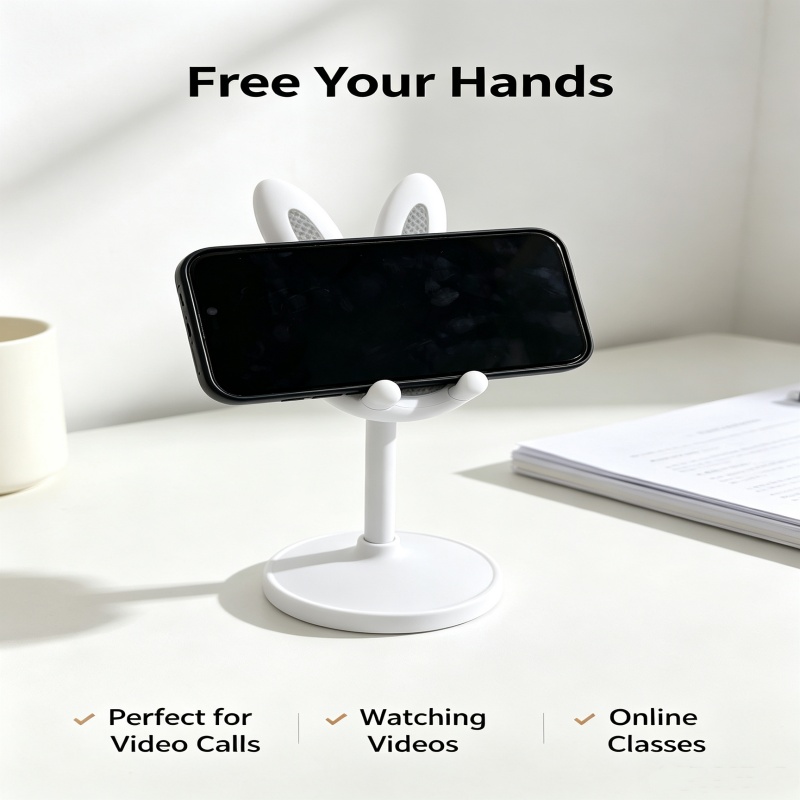 حامل هاتف على شكل أرنب لطيف قا - مراجعة Standing Desk وسعره
