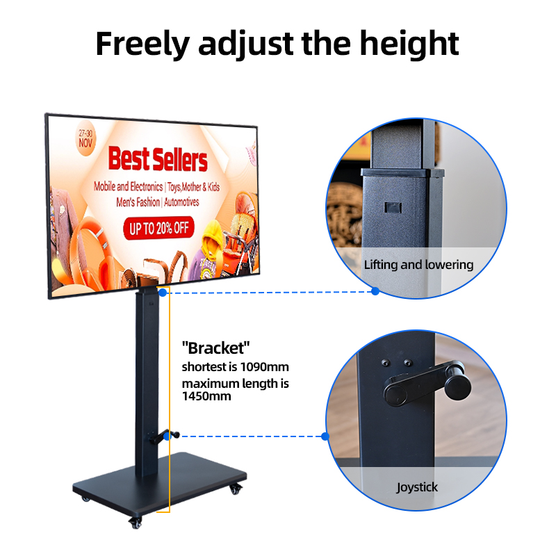 شاشة عرض رقمية محمولة مقاس 55  - مراجعة Monitor Stand وسعره