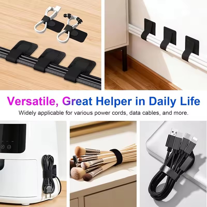 حاملات كابلات لاصقة تحت المكتب - مراجعة Desk Organizer وسعره