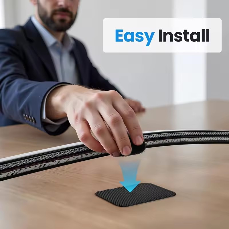 حاملات كابلات لاصقة تحت المكتب - مراجعة Desk Organizer وسعره