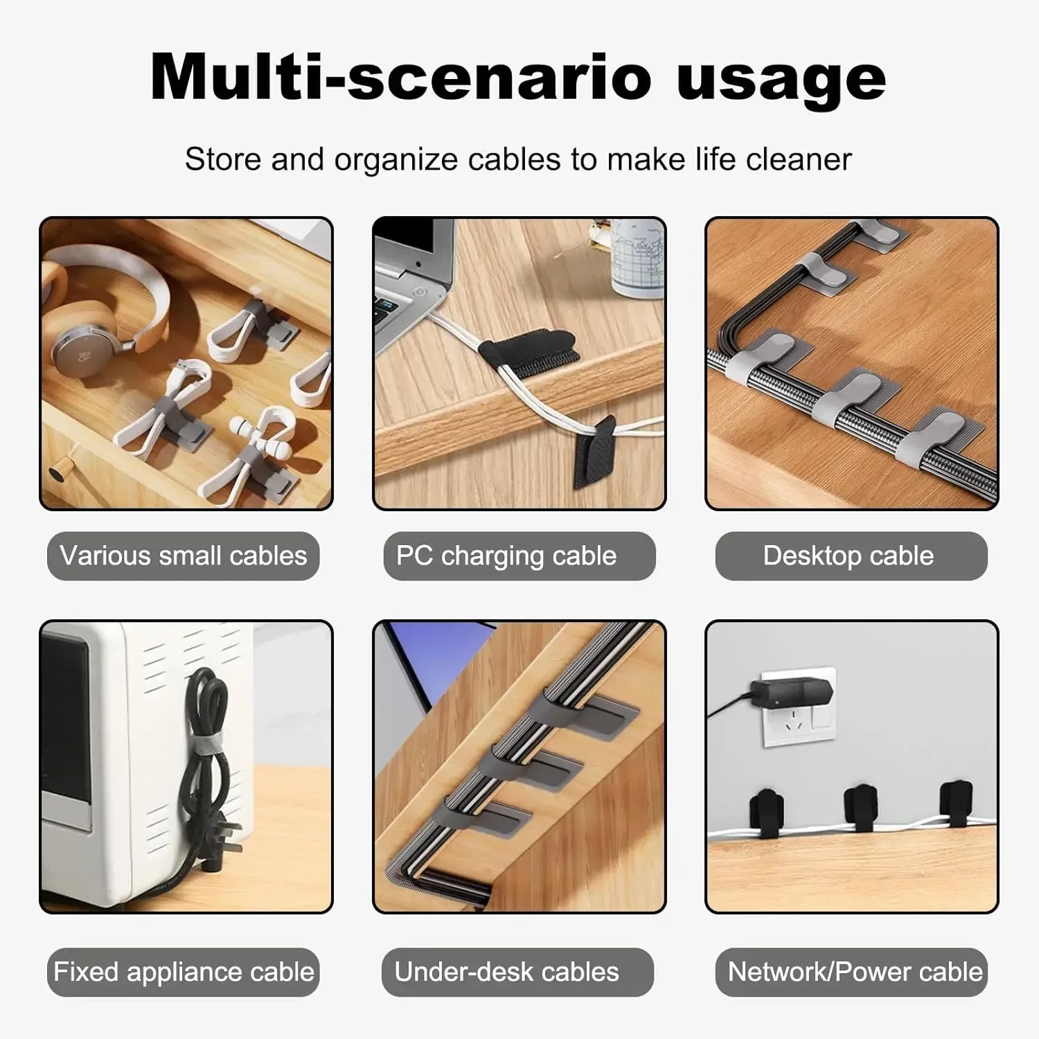 روابط كابلات جديدة قابلة لإعاد - مراجعة Desk Organizer وسعره