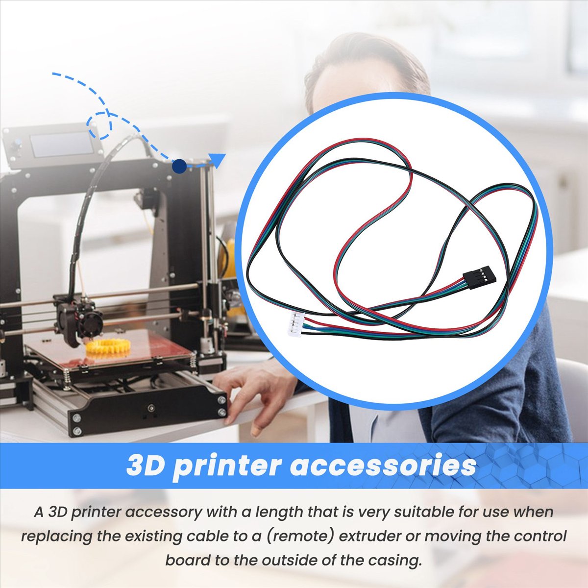 كابل محرك خطوي NEMA 17 ممدد طر - مراجعة Printer Stand وسعره
